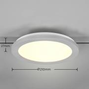 Trio Lighting Camillus LED-strålkastare för DUOline, titan, Ø 26 cm
