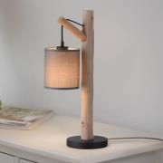 JUST LIGHT. Green Tribu bordslampa, papper, trä, höjd 53 cm