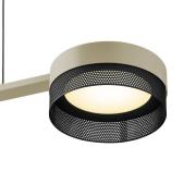 HELL LED-hänglampa Mesh 3 lampor dimmer, sand/svart