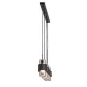 Zambelis Hänglampa 22142 4 lampor 105 cm svart/krom