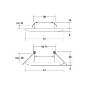 BRUMBERG Adapt LED-inbyggd downlight, nickel matt