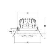 BRUMBERG BB23 inbyggd IP65 DALI nickel