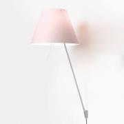 Luceplan Costanza vägglampa D13aif, aluminium/rosa