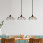 Opviq Hänglampa Depay 11260 3 lampor linjär svart antik