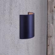 Euluna Vägglampa Satin i satin, mörkblå/guld