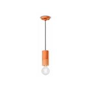 Ferroluce PI pendellampa, cylindrisk, Ø 8 cm orange