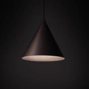 TK Lighting Cono pendellampa, enkel ljuskälla, Ø 25 cm, bronsfärgad