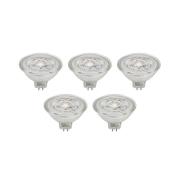 Prios LED-reflektor GU5.3 4.9W 500lm 36° klar 830 set om 5