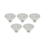 Prios LED-reflektor GU5.3 4.9W 500lm 36° klar 827 set om 5