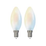 LUUMR Smart LED-dropplampa uppsättning av 2 E14 4,2W CCT klar Tuya