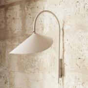 ferm LIVING Arum Svängbar vägglampa, beige, 47 cm, stickpropp