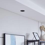 Arcchio Harcos LED-downlight, svart, Ø 8 cm, 4.000K