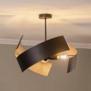 Euluna Taklampa Moira, svart, Ø 47 cm, 3 lampor