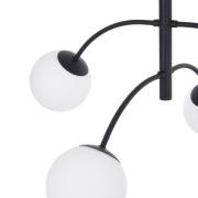 Euluna taklampa Karda, svart, 4 lampor