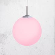 JUST LIGHT. Hänglampa LOLAsmart Bolo, Ø 25 cm, RGB, CCT