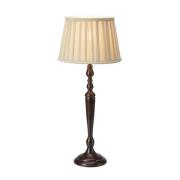 Markslöjd Chocolat bordslampa, höjd 60 cm, beige/brun, metall/väv