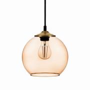 Solbika Lighting Hänglampa Ball Glas-Kugelschirm ljusbrun Ø 20cm
