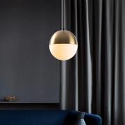 Opviq Hänglampa Bastos 2101, antik guld, opalglas, Ø 20 cm