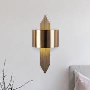 Opviq Vägglampa 619-A, antik guldfärgad, metall, höjd 75 cm