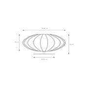 Lucide Corina bordslampa, svart, Ø 40 cm, E27