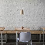 Casablanca Clavio S hänglampa 1 lampa krämvit/aluminium