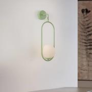 Jupiter Vägglampa Samba, 1 lampa, grön/vit