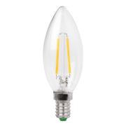MEGAMAN LED-kronljuslampa E14 3W glödtråd klar, varmvit