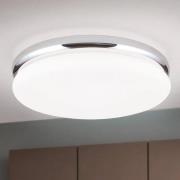 ORION LED-taklampa James med metallhölje, krom