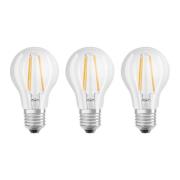 OSRAM LED-lampa E27 Classic 840 6,5 W klar 3-pack