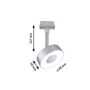 Paulmann URail Circle LED-spot i krom