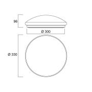 Sylvania Start Surface LED-taklampa, Ø 33 cm