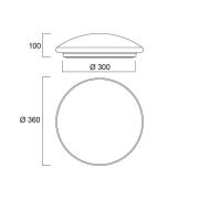 Sylvania Start Surface LED-tak med sensor Ø 36cm