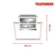 Telefunken LED-taklampa Frame med sensor krom 26x36cm