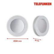 Telefunken Rixi LED-utomhusvägglampa, vit