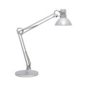 Skrivbordslampa MAULstudy, silver, stativ