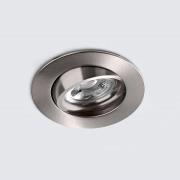 Heitronic LED-takinbyggnadsspot DL6809, rund, nickel