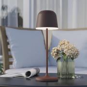 EGLO LED-bordslampa Mannera med batteri, rostbrun