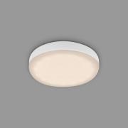 Briloner Plat LED-inbyggnadsspot, vit, Ø 7,5 cm, 3.000K