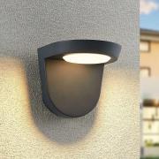 Lindby Carmelo LED-utomhusvägglampa, mörkgrå