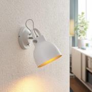 Lindby Adirta metallvägglampa i vit