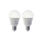 Lindby LED-lampa, set om 2, E27, 8,5 W, matt, 3.000 K