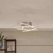 Lindby Flakira LED-taklampa, 5 lampor, krom