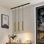 Lindby skensystem Linaro, GU10, pendel, 3 lampor, guld
