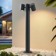 Lucande Maloney pollare, 2 lampor, 75 cm, antracit