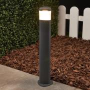 Lucande Milou - LED-sockellampa i aluminium