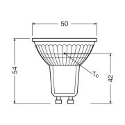 OSRAM LED-lampa PAR16 reflektor GU10 1,3W 36° 2,700K