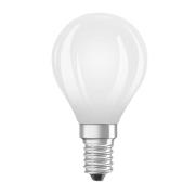 OSRAM LED-lampa droppe matt E14 3,8W 2700K 806lm