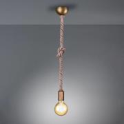 Trio Lighting Pendellampa Rope med dekorativt rep 1 lampa