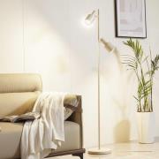 Lindby golvlampa Ovelia, beige, järn, E27