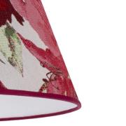 Duolla Lampskärm Sofia höjd 21 cm, blommönster rött